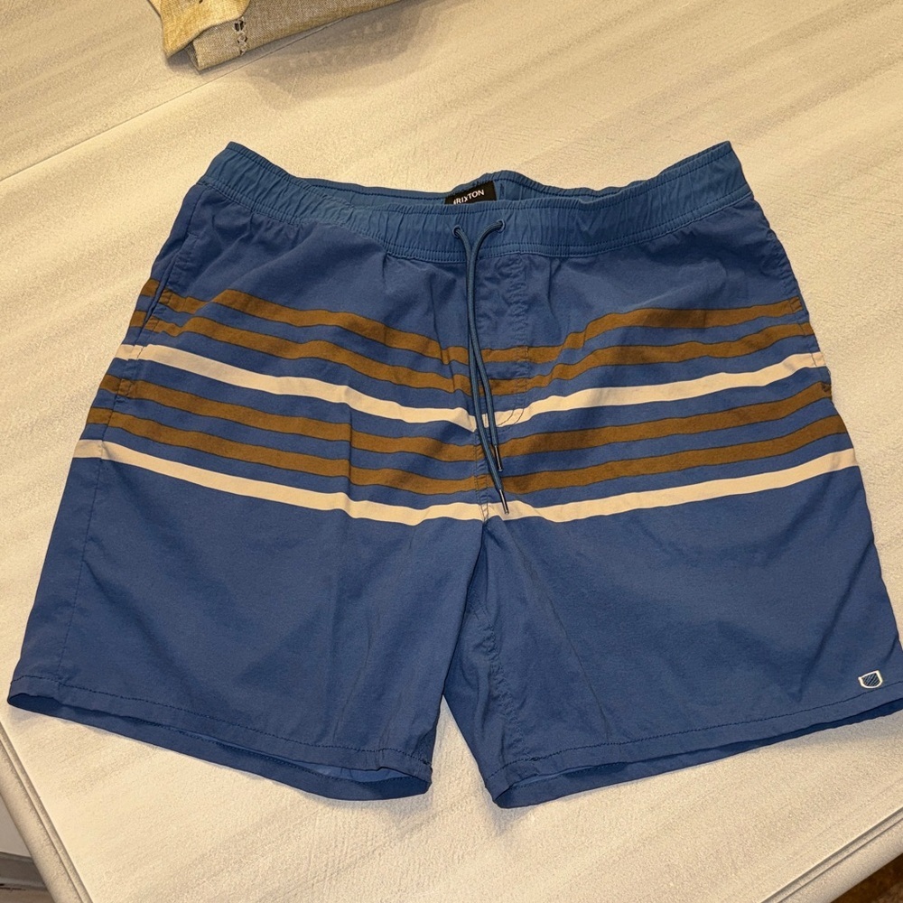 Brixton Voyage Blue Shorts Size Medium